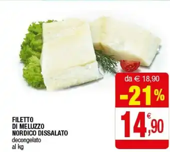 Iperal Filetto Di Meluzzo Nordico Dissalato offerta