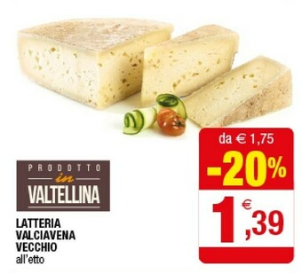 Iperal Latteria Valciavena Vecchio offerta