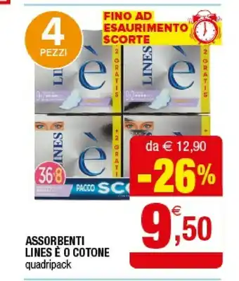 Iperal Lines Assorbenti È O Cotone offerta