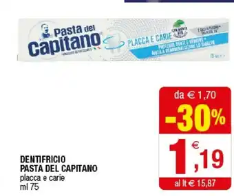 Iperal Pasta Del Capitano Dentifricio offerta
