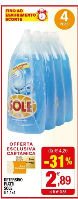 Iperal Sole Detersivo Piatti offerta