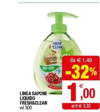 Iperal Fresh& Clean Linea Sapone Liquido offerta