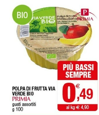 Iperal Primia Polpa Di Frutta Via Verde Bio offerta