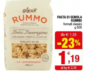 Iperal Rummo Pasta Di Semola offerta