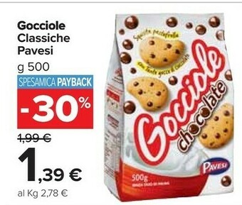Carrefour Market Pavesi Gocciole Chocolate 500 G(ml) offerta