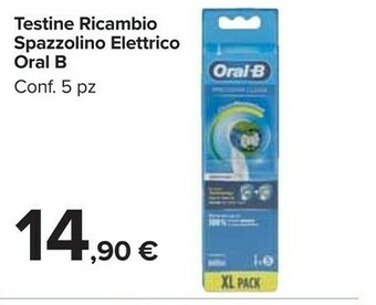 Carrefour Market Oral b Testine Ricambio Spazzolino Elettrico offerta
