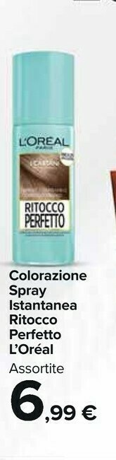 Carrefour Market L'Oreal Colorazione Spray Istantanea Ritocco Perfetto offerta