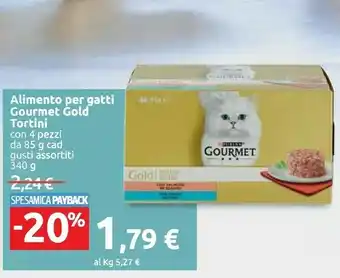 Carrefour Purina Alimento Per Gatti Gourmet Gold Tortini offerta
