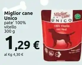 Carrefour Morando Miglior Cane Unico Pate 100% Vitello 300 G offerta