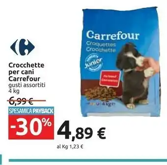 Carrefour Carrefour Crocchette Per Cani Gusti Assortiti offerta