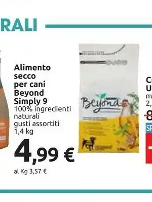 Carrefour Purina Alimento Secco Per Cani Beyond Simply 9 offerta
