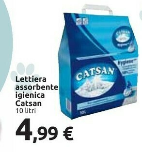 Carrefour Catsan Lettiera Assorbente Igienica offerta