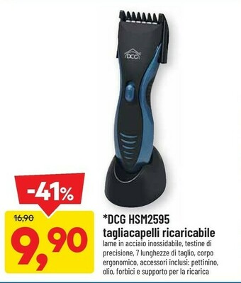 DCG HSM2595 Tagliacapelli Ricaricabile
