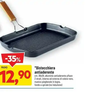 DPiù Bistecchiera Antiaderente offerta