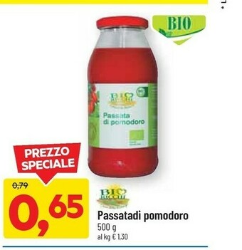 DPiù Bio Ricchi - Passata Di Pomodoro 500 G(ml) offerta