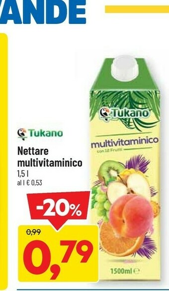 DPiù Tukano Nettare Multivitaminico offerta