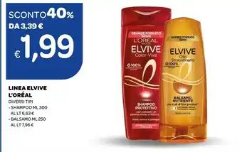 Ekom L'Oreal Linea Shampoo/ Balsamo Elvive offerta