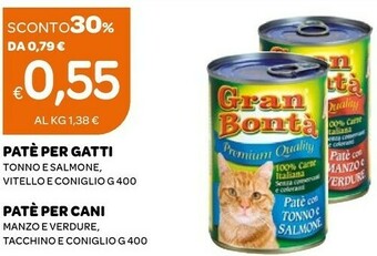 Ekom Gran Bonta Pate Per Gatti Tonno E Salmone offerta