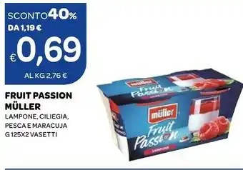 Ekom Muller Fruit Passion Lampone 250 G(ml) offerta