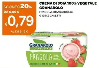 Ekom Granarolo 100% Vegetale Soia Fragola In Pezzi 250 G(ml) offerta