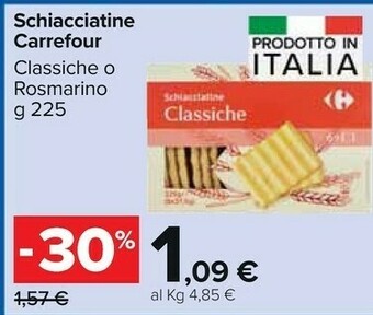 Carrefour - Schiacciatine al Rosmarino 225 g(ml)