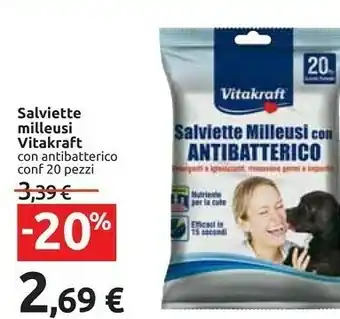 Carrefour Vitakraft Salviettine offerta