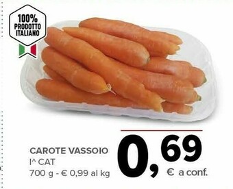 Todis Carote Vassoio offerta