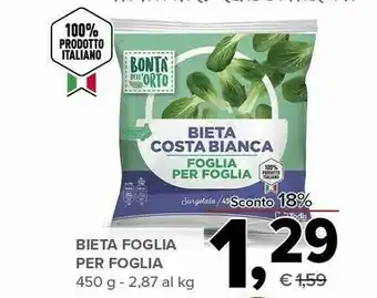 Todis Bontà dell'orto Bieta Foglia Per Foglia offerta