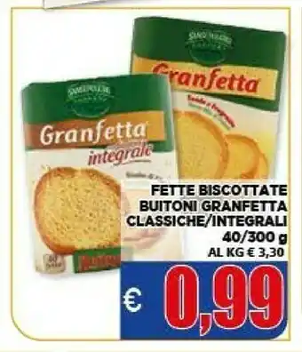 Vivo Supermercati Buitoni Fette biscottate offerta