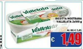 Vivo Supermercati Vallelata Ricotta offerta