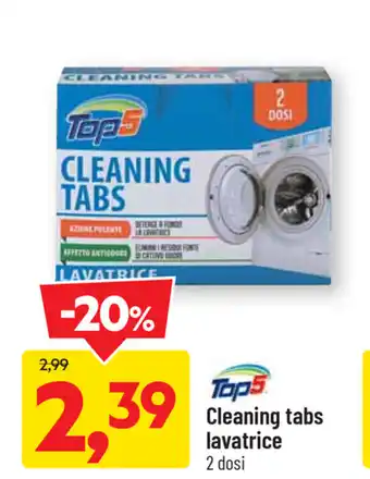 DPiù Top5 Cleaning tabs lavatrice 2 dosi offerta