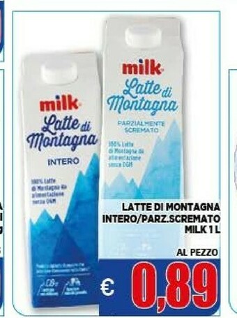 Vivo Supermercati Latte parzialmente scremato offerta