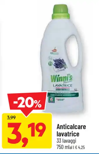 DPiù Winni's Anticalcare lavatrice 750ml offerta