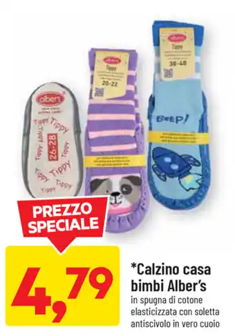 DPiù Calzino casa bimbi Alber's offerta