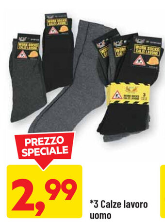 DPiù 3 Calze lavoro uomo offerta