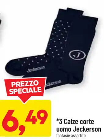 DPiù Jeckerson 3 Calze corte uomo offerta