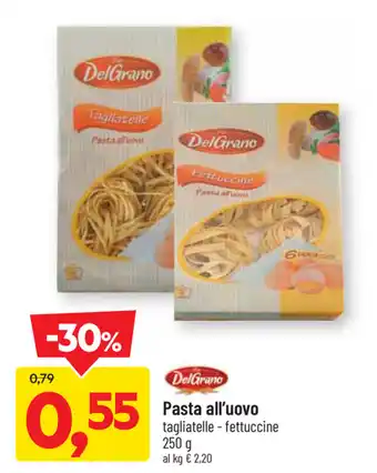 DPiù Pasta all'uovo 250g offerta