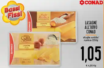 Conad Superstore Conad Lasagne All'Uovo 250g offerta