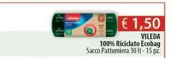 Acqua & Sapone Vileda Pattumiera 15 Pz offerta