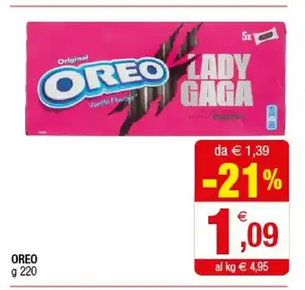 Iperal Oreo Lady Gaga Original offerta