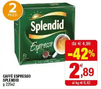 Iperal Splendid Caffè Espresso offerta