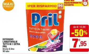 Iperal Pril Detersivo Lavastoviglie Tutto In 1 Extra offerta