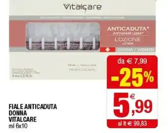 Iperal Vitalcare Fiale Anticaduta Donna offerta
