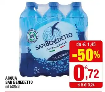 Iperal San Benedetto Acqua offerta
