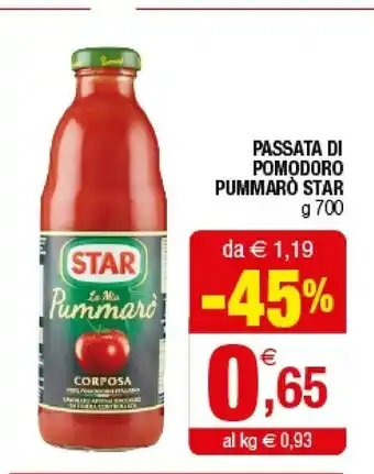 Iperal Star Passata Di Pomodoro Pummarò offerta