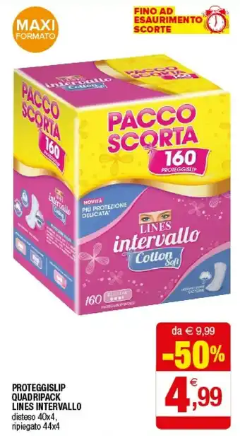 Iperal Lines Proteggislip Quadripack Intervallo Disteso offerta