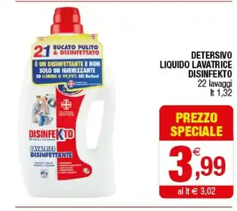 Iperal Disinfekto Detersivo Liquido Lavatrice offerta