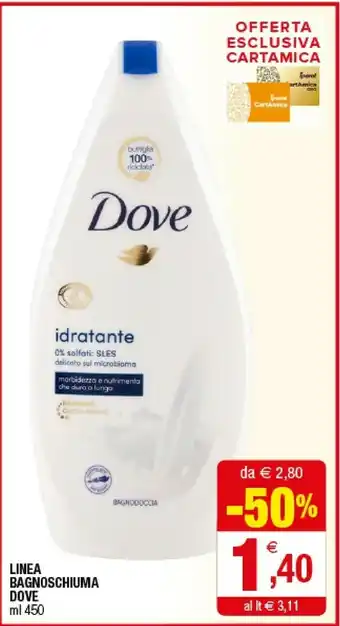 Iperal Dove Linea Bagnoschiuma offerta