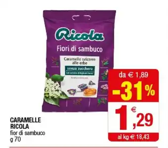 Iperal Ricola Caramelle offerta