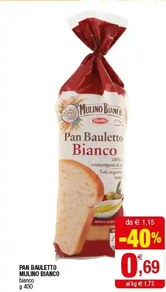 Iperal Mulino Bianco Pan Bauletto Bianco 400 G(ml) offerta